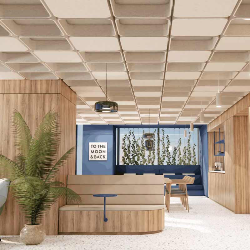 CUBE ACOUSTIQUE TIZIANA - Forme GALET PLEIN