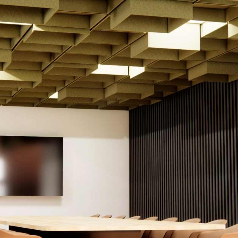 CUBE ACOUSTIQUE TIZIANA - Forme PAVE CREUX