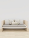 LIT BANQUETTE LUCAS + SOMMIER TREILLIS - 90x200cm