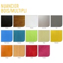 LIT BOIS LENA CHEVET INTEGRE SANS SOMMIER - 120 x 190 cm