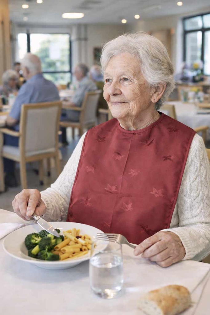 SERVIETTE REPAS ADULTE - BAVOIR Imperméable - LIERRA