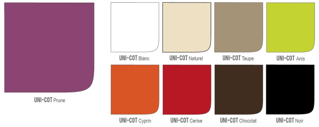 SERVIETTE DE TABLE - UNI-COT - 53 x 53 cm