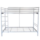 LIT METAL SUPERPOSE FIRA + SOMMIER TREILLIS - 80 x 190 cm