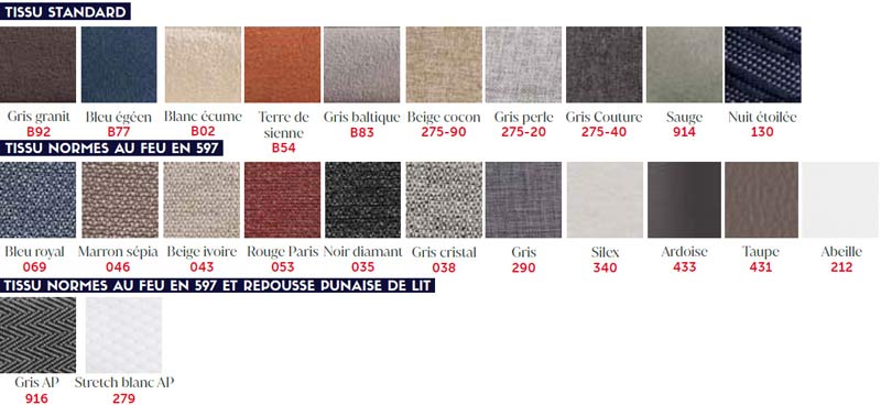 SOMMIER FIXE COSSIA - 140 x 200 x 20 cm
