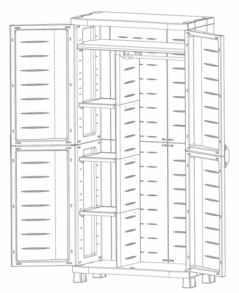 armoire-2-porte-4-etageres-penderie-plant-resine-mario-mop20