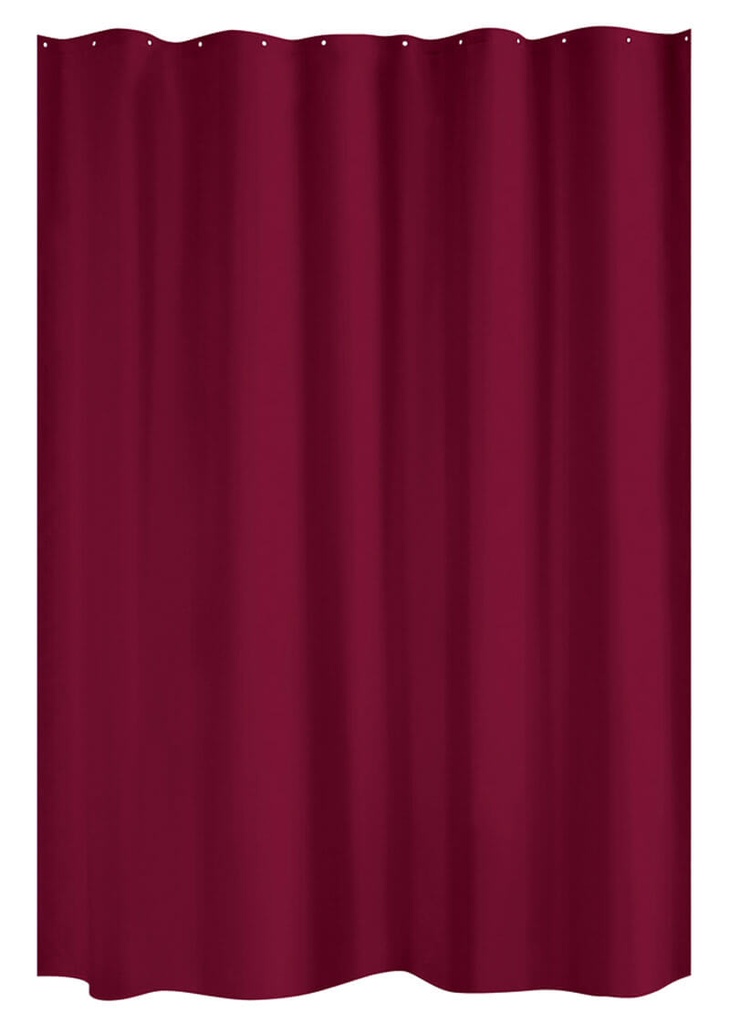 RIDEAU DE DOUCHE RICOLOR CARDINAL - Lg.180 x Ht.200 cm