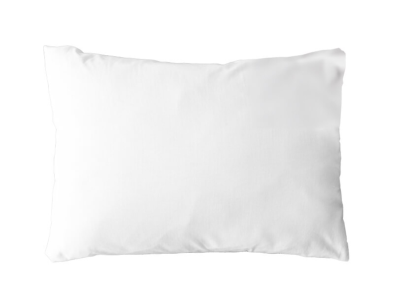 TAIE D'OREILLER UNIE CLASSIC PC Blanc - 50x75 cm Forme sac