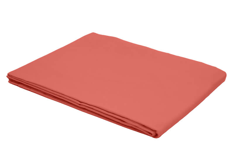 DRAP PLAT UNI CLASSIC - PC Corail - 180 x 310 cm