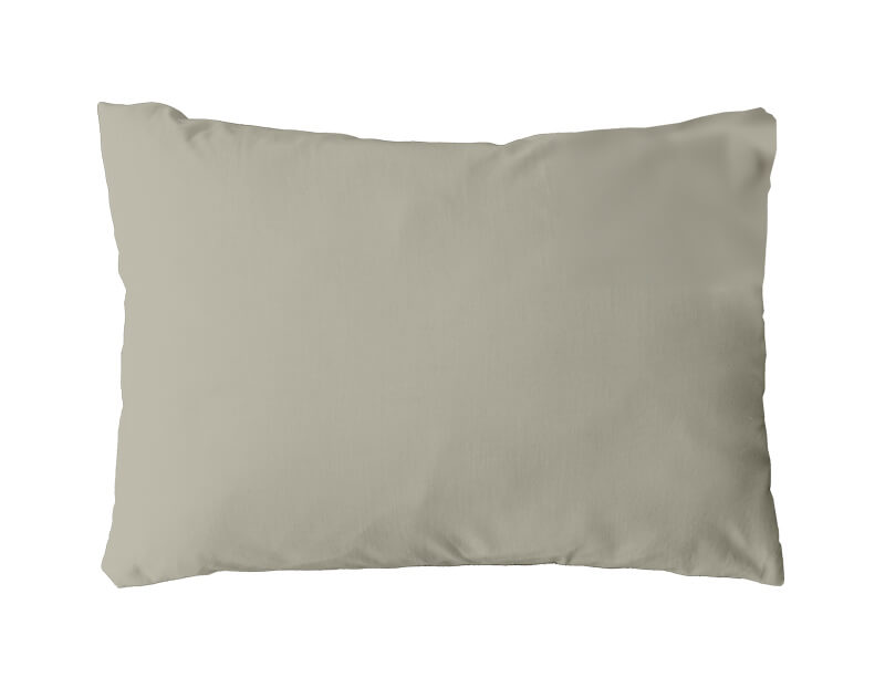 TAIE D'OREILLER UNIE CLASSIC PC Ficelle - 50x75cm Forme sac
