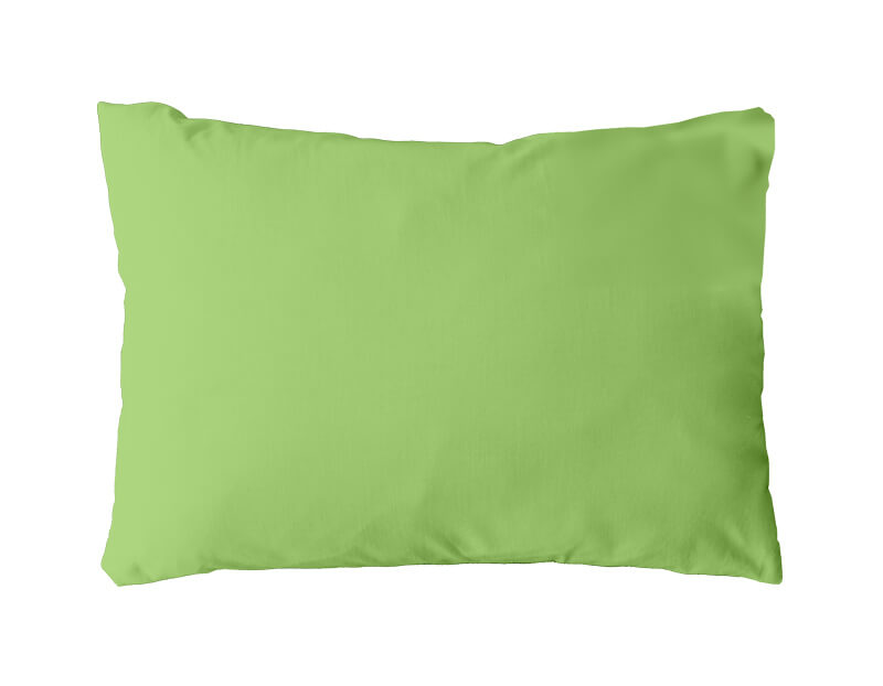 TAIE D'OREILLER UNIE CLASSIC PC Pomme - 50x75cm Forme sac