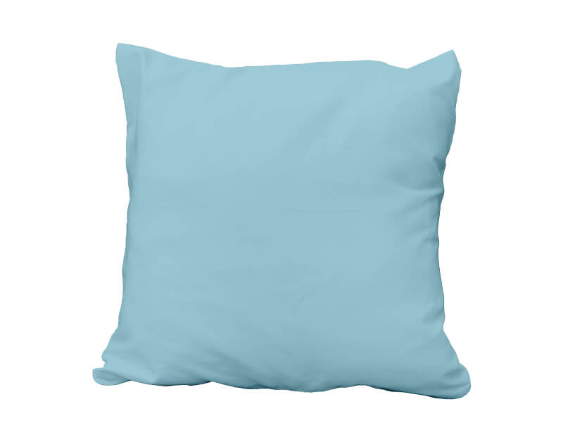 TAIE D'OREILLER UNIE CLASSIC PC Azur - 65x65cm Forme sac