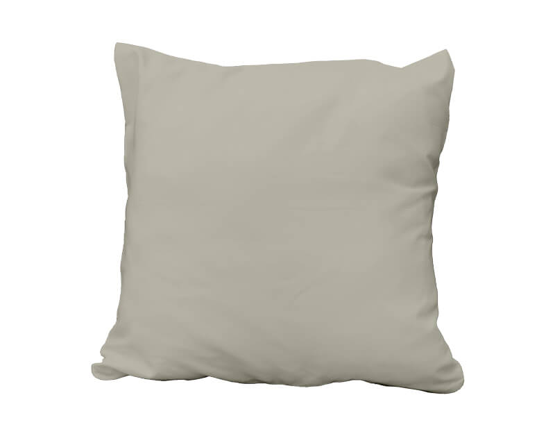 TAIE D'OREILLER UNIE CLASSIC PC Ficelle - 65x65cm Forme sac