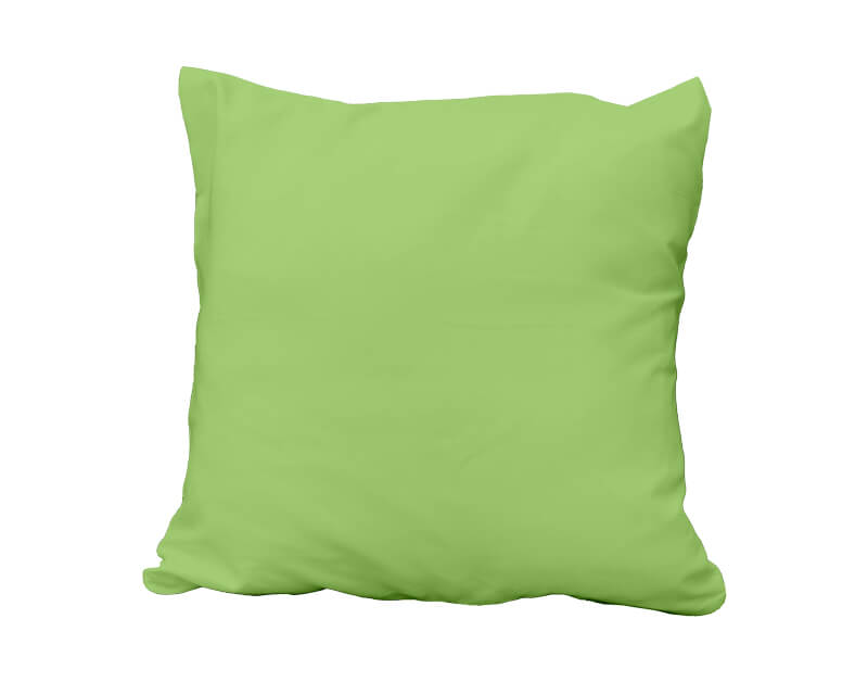TAIE D'OREILLER UNIE CLASSIC PC Pomme - 65x65cm Forme sac