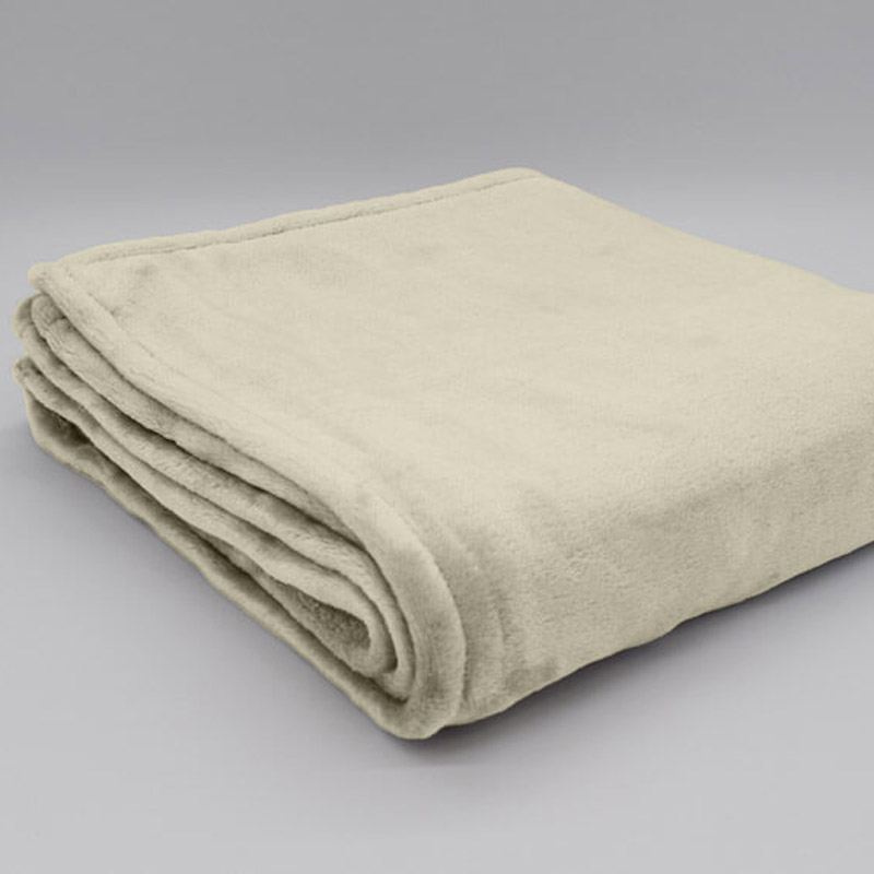 PLAID MICROFIBRE MALO - BEIGE 2016 - 130 x 160 cm