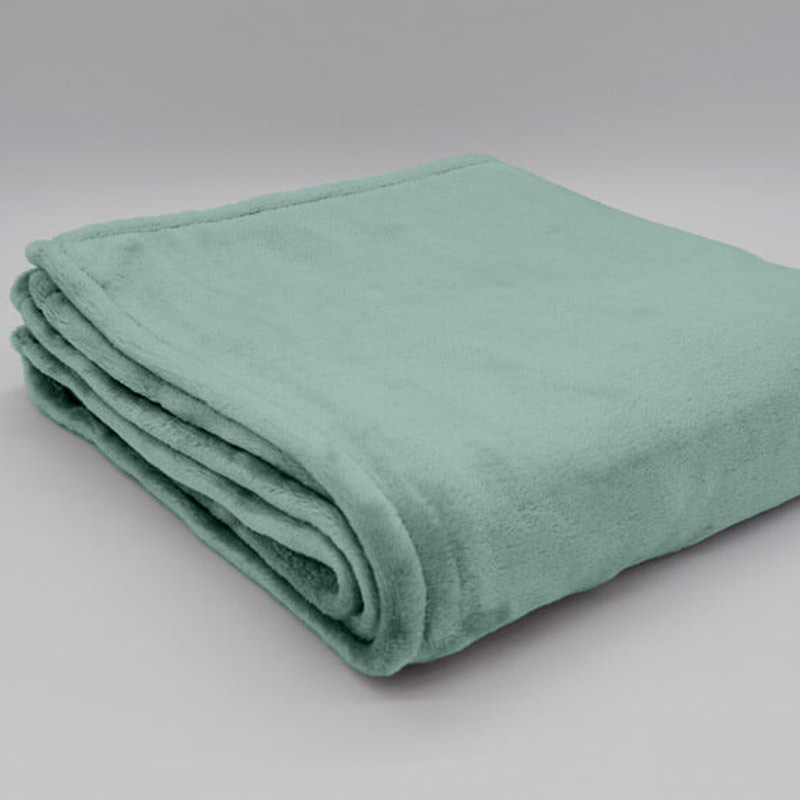 PLAID MICROFIBRE MALO - JADE - 130 x 160 cm