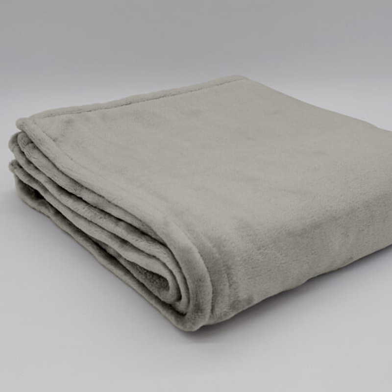 PLAID MICROFIBRE MALO - TAUPE 23 - 130 x 160 cm