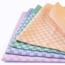 SERVIETTE DE TABLE - DAMIERS-POCOT - 55 x 55 cm