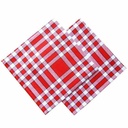 SERVIETTE DE TABLE - Rouge - NATTE-NOR - 100% Coton 220g/m²
