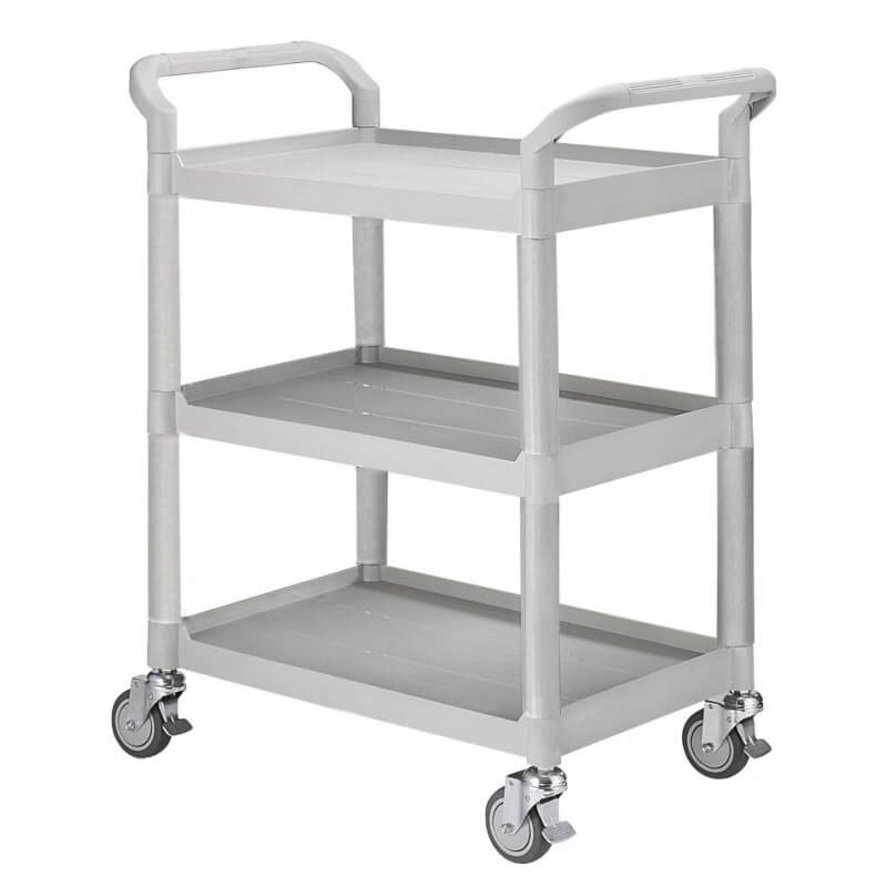 GUERIDON POLYPROPYLENE - 3 plateaux - 850x480xHt.1000 mm