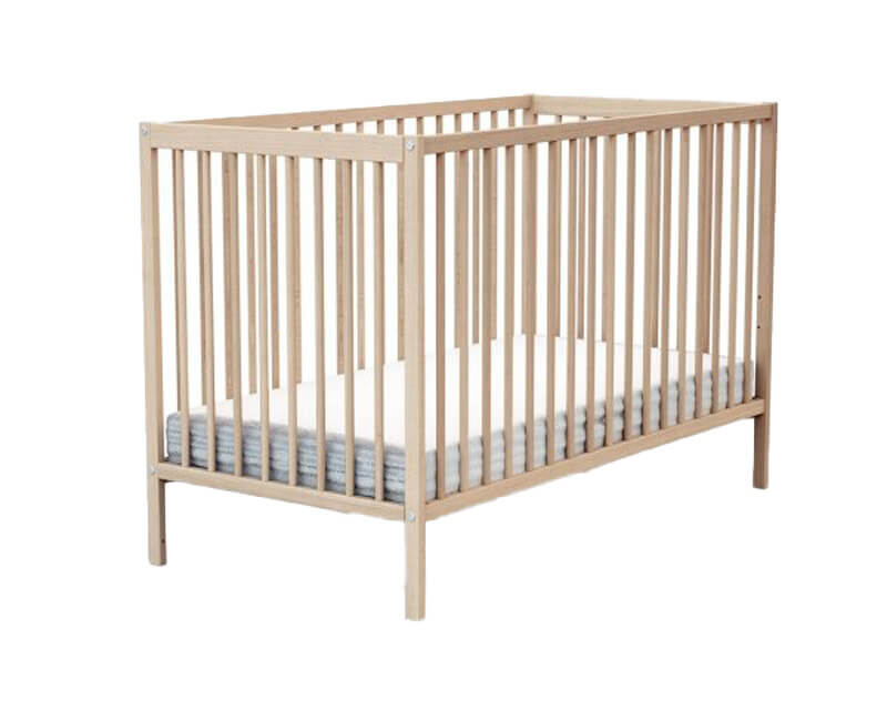 LIT BEBE BOIS + SOMMIER CONFOLARI - 60x120xHt.82 cm