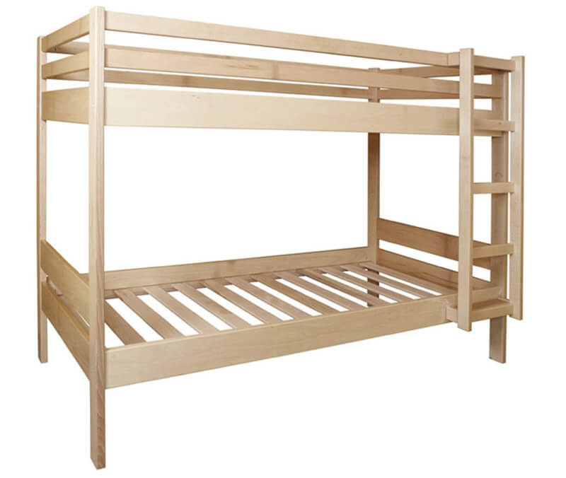 LIT BOIS SUPERPOSE + SOMMIER CONFOLARI - 80x190 cm