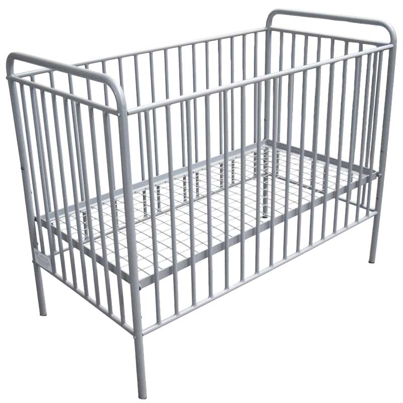 LIT BEBE METALLIQUE MATEO - 60 x 120 x Ht. 100 cm