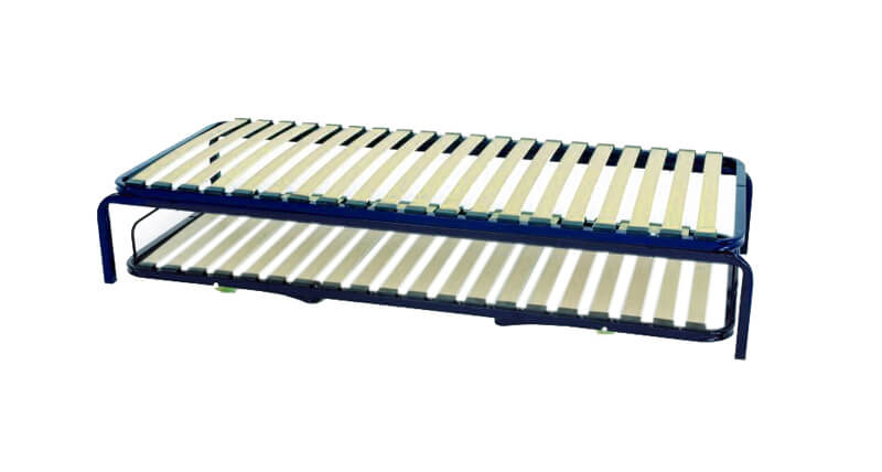 LIT METALLIQUE + LIT GIGOGNE - 80 x 190 cm