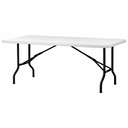 TABLE PLIANTE POLYETHYLENE ROC - 76 x 183 x Ht.74 cm