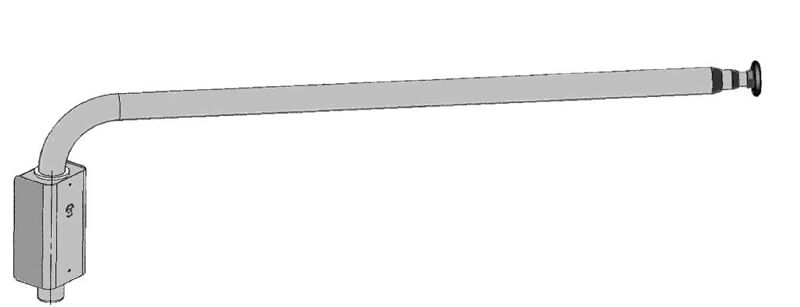 TRINGLE TELESCOPIQUE ET PIVOTANTE - Lg.82 à 200 cm