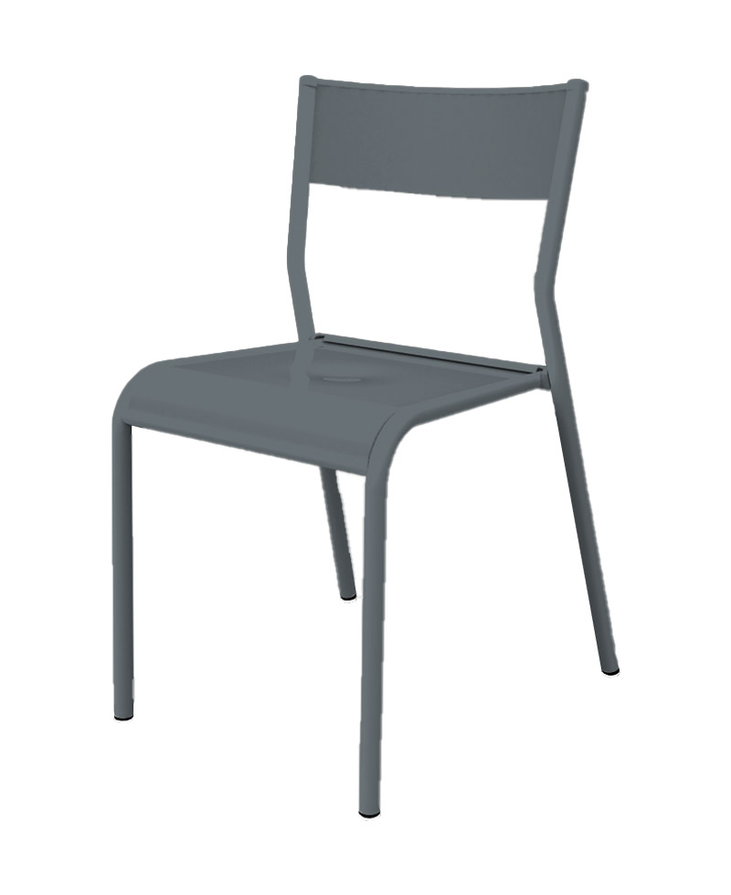 CHAISE METALLIQUE MATEO - 4 pieds empilable