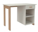 BUREAU BOIS DORIAN NICHE + TIROIR - 60x120xHt.75 cm