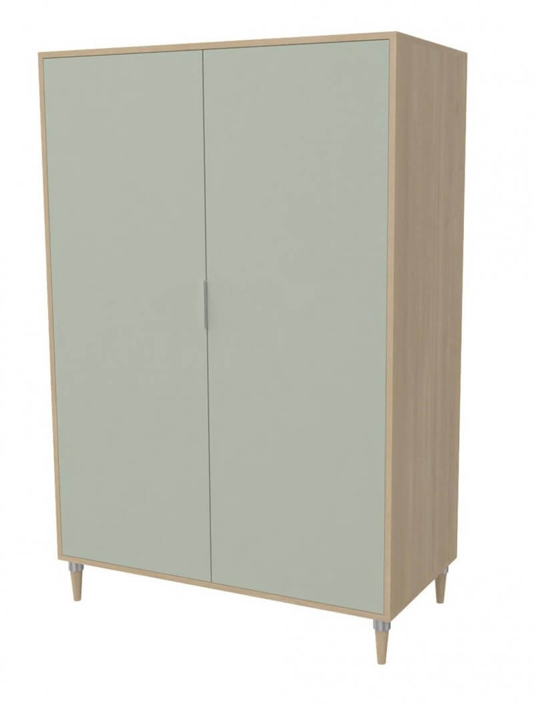 ARMOIRE BOIS CECILE 2 PORTES - 100x60xHt.180 cm