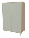 ARMOIRE BOIS CECILE 2 PORTES - 100x60xHt.180 cm