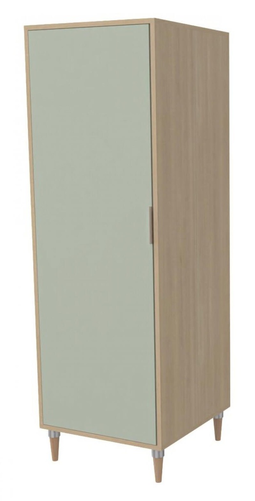 ARMOIRE BOIS CECILE 1 PORTE - 60x60xHt.180 cm