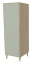 ARMOIRE BOIS CECILE 1 PORTE - 60x60xHt.180 cm
