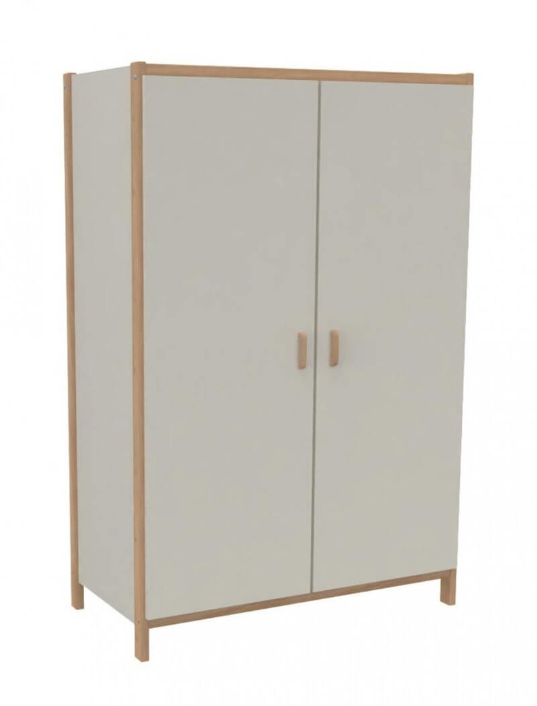 ARMOIRE BOIS DORIAN 2 PORTES - 100x60xHt.180 cm
