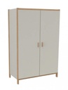ARMOIRE BOIS DORIAN 2 PORTES - 100x60xHt.180 cm
