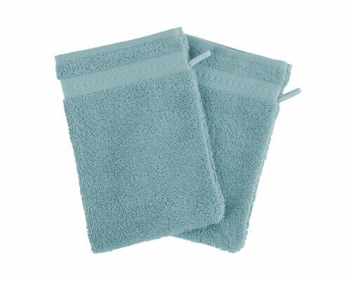 LOT DE 2 GANTS DE TOILETTE - SILA 500