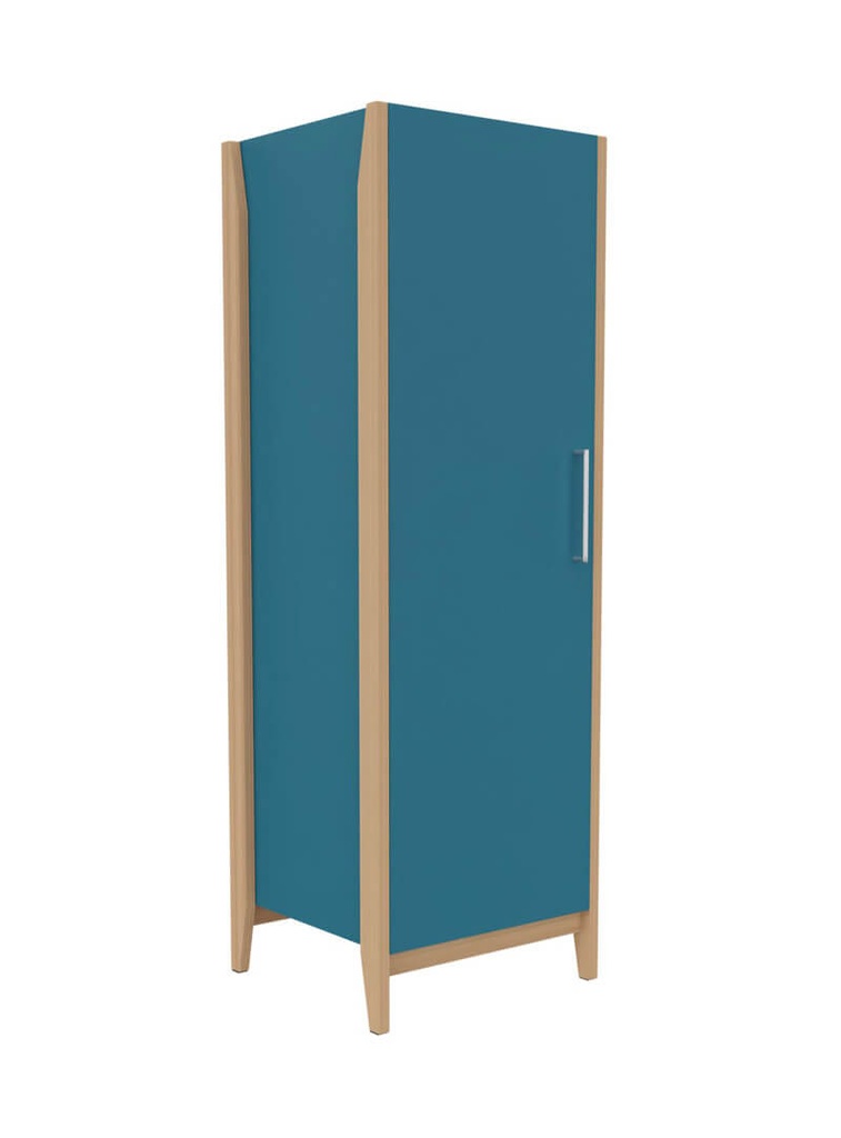 ARMOIRE BOIS MANON 1 PORTE - 63x60xHt.180 cm