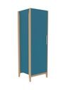 ARMOIRE BOIS MANON 1 PORTE - 63x60xHt.180 cm