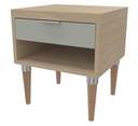 CHEVET BOIS CECILE AVEC 1 TIROIR - 45x41xHt.50 cm