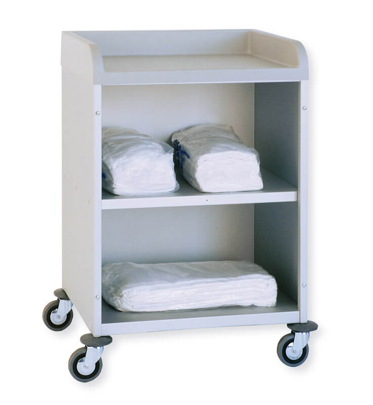 CHARIOT ETAGERES 2 NIVEAUX - 740x535xHt.1000 mm