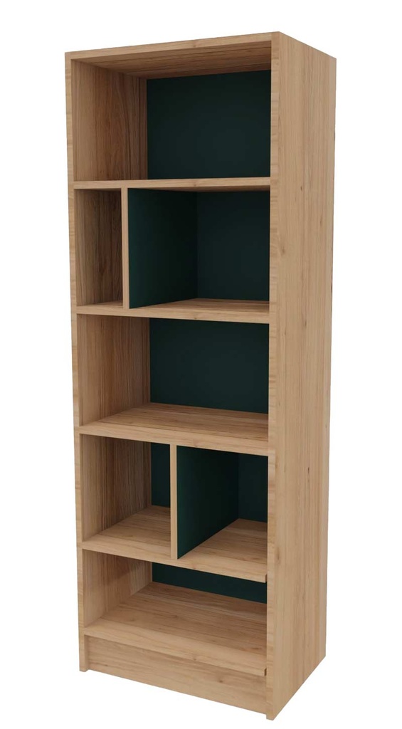 BIBLIOTHEQUE BOIS HUGO - 60 x 40 x Ht.170 cm