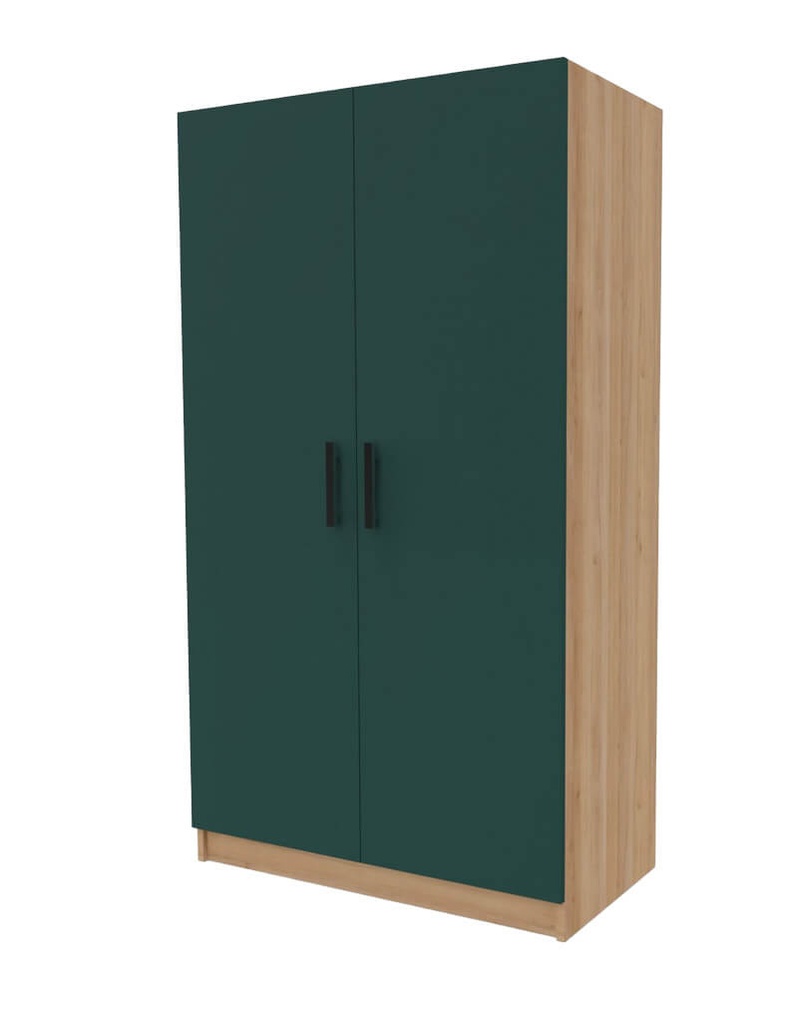 ARMOIRE BOIS HUGO 2 PORTES - 100x50xHt.180 cm