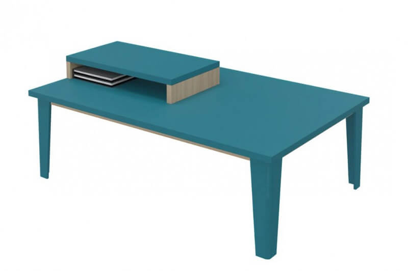 TABLE BASSE BOIS LENA - 65 x 105 x Ht.45 cm