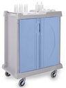 CHARIOT A LINGE AVEC 4 PORTES - 950 x 560 x Ht.1215 mm