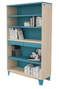 BIBLIOTHEQUE BOIS LENA AVEC 2 TIROIRS - 95x40xHt.180 cm