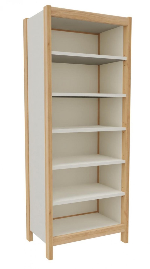 BIBLIOTHEQUE BOIS DORIAN - 60 x 39 x Ht.160 cm