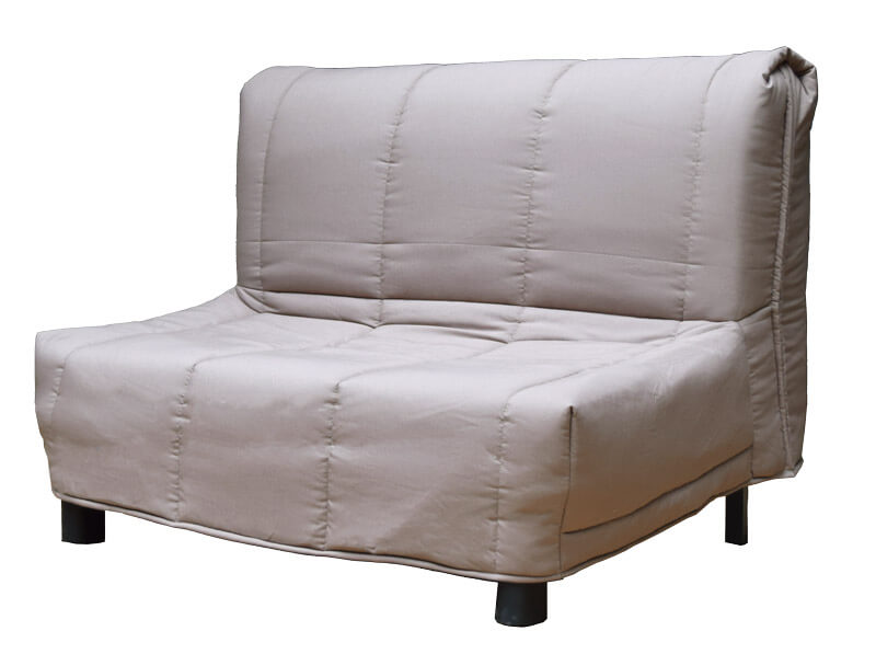 CANAPE BZ MATEO METALLIQUE RENFORCE - 140 x 85 x Ht.90 cm