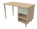 BUREAU BOIS CECILE NICHE + 1 TIROIR - 60 x 120 x Ht.76 cm